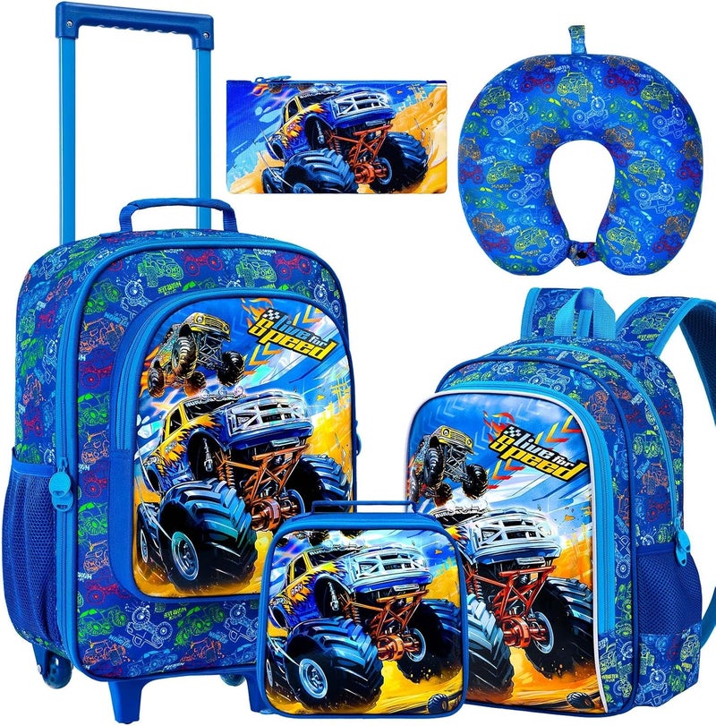 KLFVB Kids Luggage for Boys Girls, Cute Rolling Wheels Suitcase for Toddler, Children Travel Carry on Suitcase - Image 1